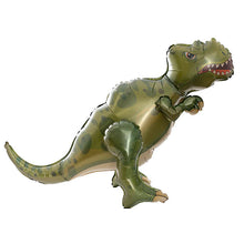 Load image into Gallery viewer, Tyrannosaurus Rex Dinosaur Green 3D Foil Balloon
