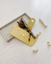 Load image into Gallery viewer, Skittle Sunglass Case - Woven Butter Yellow