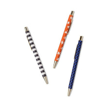 Load image into Gallery viewer, A Dopo Set Of 3 Pens - Stripe, Star, Check