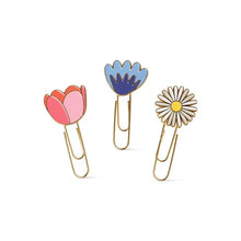 Load image into Gallery viewer, Set Of 3 Paperclips - Floral