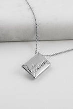 Load image into Gallery viewer, Envelope Necklace Silver
