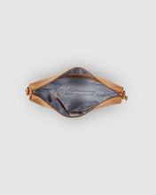 Load image into Gallery viewer, Kasey Camel Crossbody Bag With Stripe Strap