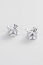 Load image into Gallery viewer, Jade Hoop - Silver
