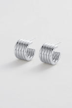 Load image into Gallery viewer, Jade Hoop - Silver