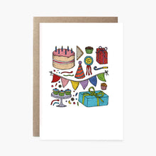 Load image into Gallery viewer, Birthday Party Time - Happy Birthday Card - THE NONSENSE MAKER