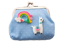 Load image into Gallery viewer, Make Your Own Designer Purse - Blue Llamas