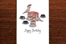 Load image into Gallery viewer, Cockatoos and Cake Card - THE NONSENSE MAKER