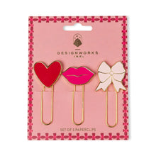 Load image into Gallery viewer, Set of 3 Paperclips - Love