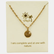 Load image into Gallery viewer, Beach Scene Inspiration Necklace in Gold or Silver