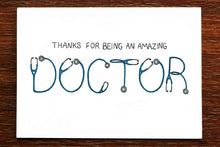 Load image into Gallery viewer, Card for a doctor - Thank You - THE NONSENSE MAKER