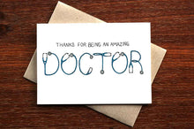 Load image into Gallery viewer, Card for a doctor - Thank You - THE NONSENSE MAKER