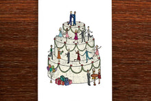 Load image into Gallery viewer, Wedding Cake Grooms Card - THE NONSENSE MAKER