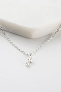 Initial Necklace - Silver A
