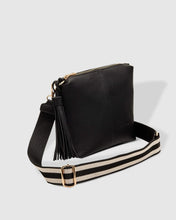 Load image into Gallery viewer, Kasey Black Stripe Crossbody Bag