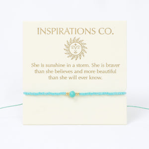 Inspiration Bracelet Mint and Gold