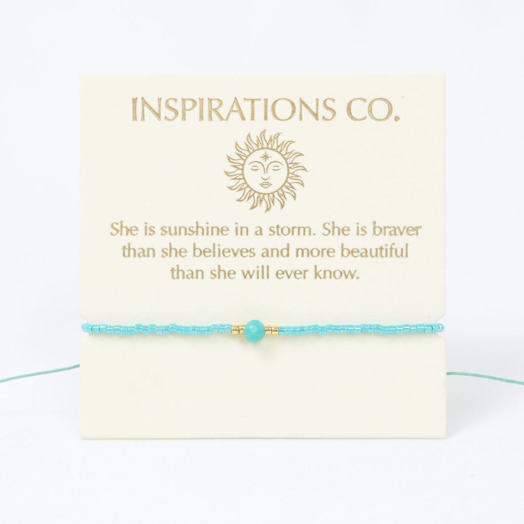 Inspiration Bracelet Mint and Gold