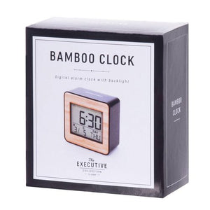 Bamboo Digital Alarm Clock