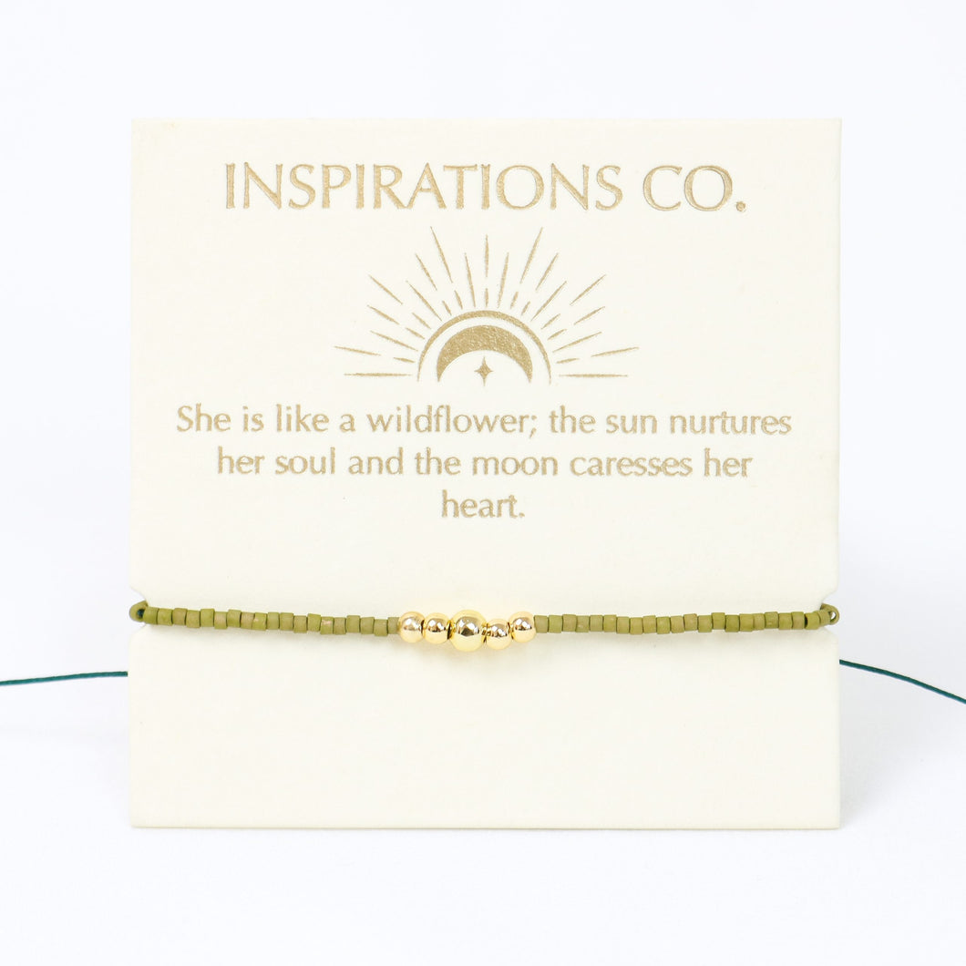 Inspiration Bracelet Army and Gold