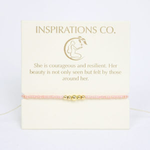 Inspiration Bracelet Pink and Gold
