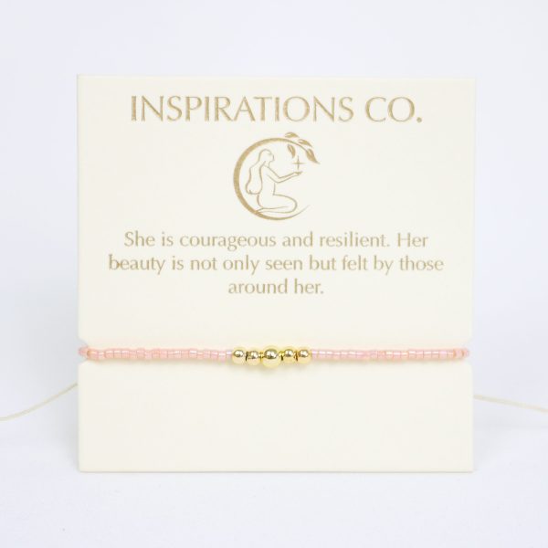 Inspiration Bracelet Pink and Gold