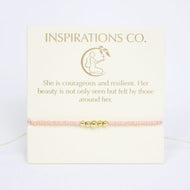 Inspiration Bracelet Pink and Gold