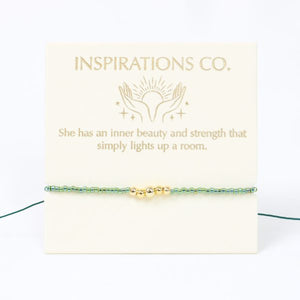 Inspiration Bracelet Green and Gold