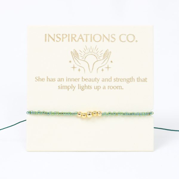 Inspiration Bracelet Green and Gold
