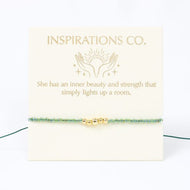 Inspiration Bracelet Green and Gold
