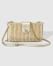 Load image into Gallery viewer, Ophelia Raffia Crossbody Bag - Champagne
