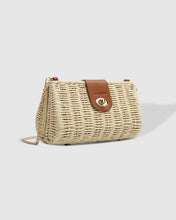 Load image into Gallery viewer, Ophelia Raffia Crossbody Bag - Tan
