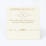 Inspiration Bracelet Pink, White and Gold