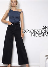 Load image into Gallery viewer, Black Baggy Denim Jeans
