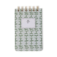 Tulip Twin Wire Notepad - Green Vine