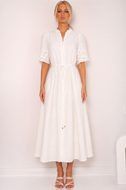 Lace Sleeve Midi Dress