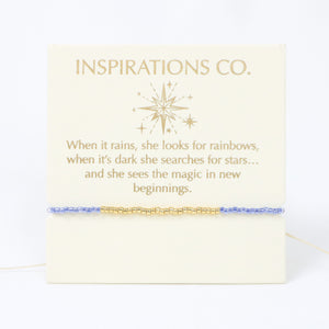 Inspiration Bracelet Crystal Blue and Gold