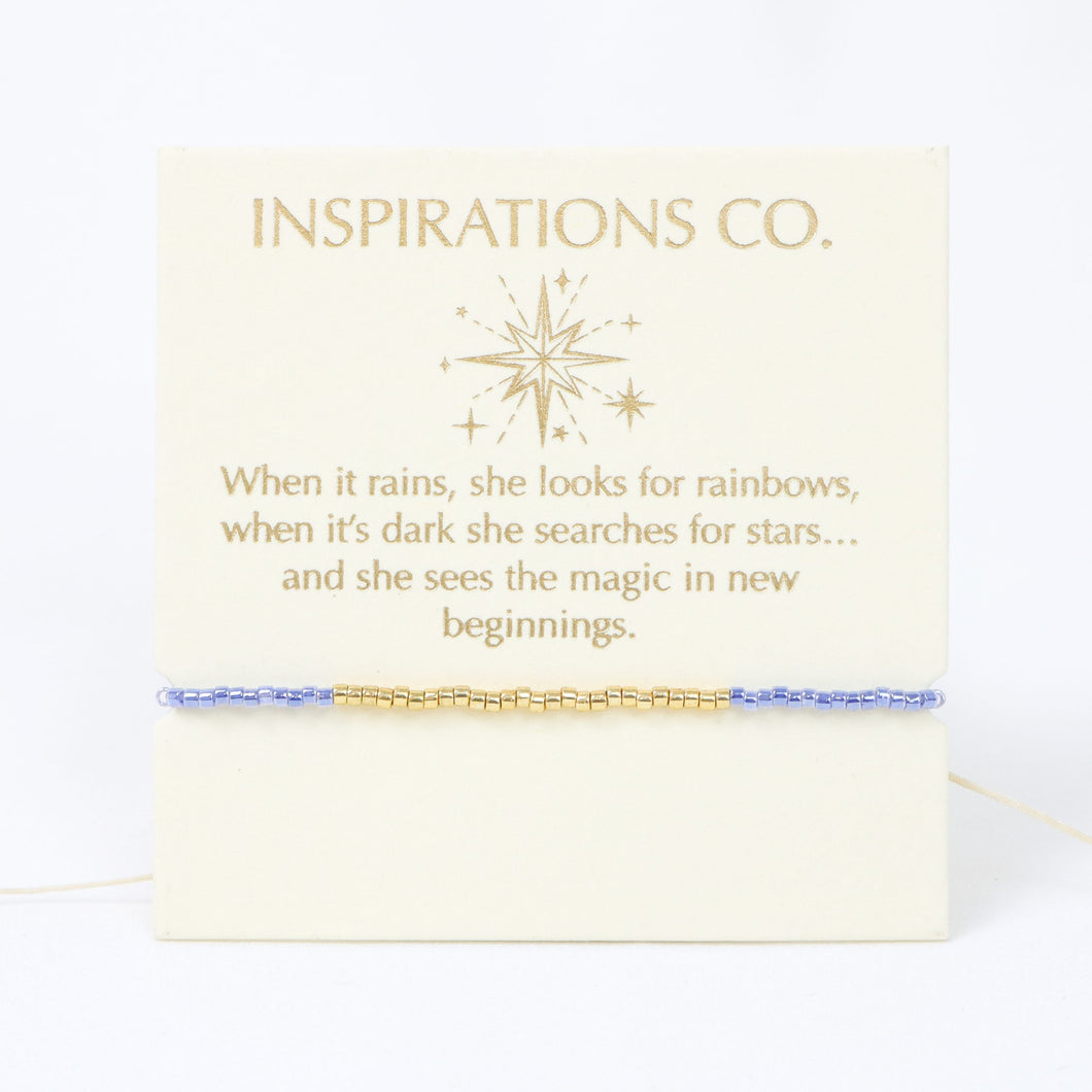 Inspiration Bracelet Crystal Blue and Gold
