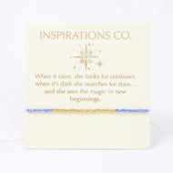 Inspiration Bracelet Crystal Blue and Gold