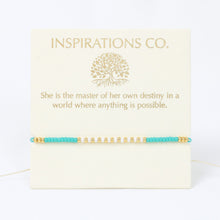 Load image into Gallery viewer, Inspiration Bracelet Aqua, White and Gold
