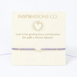 Inspiration Bracelet Lilac, Pearl and Gold