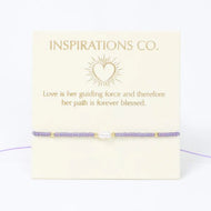 Inspiration Bracelet Lilac, Pearl and Gold