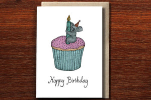 Koala Cupcake Card - The Nonsense Maker