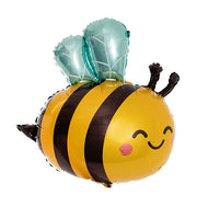Happy Bee Yellow Foil Balloon