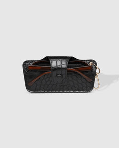 Skittle Sunglass Case - Croc Black