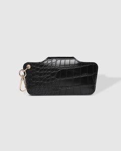 Skittle Sunglass Case - Croc Black