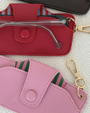 Load image into Gallery viewer, Skittle Sunglass Case - Green/Bubblegum Pink
