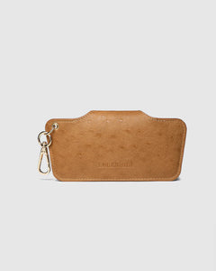 Skittle Sunglass Case - Ostrich Nutmeg