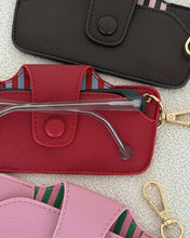 Load image into Gallery viewer, Skittle Sunglass Case - Red/Sky Blue
