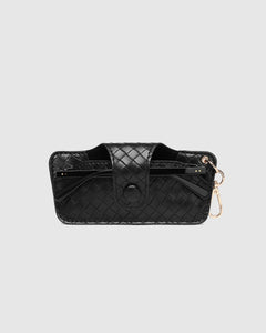 Skittle Sunglass Case - Woven Black