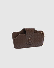 Load image into Gallery viewer, Skittle Sunglass Case - Woven Chocolate
