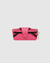 Load image into Gallery viewer, Skittle Sunglass Case - Woven Hot Pink
